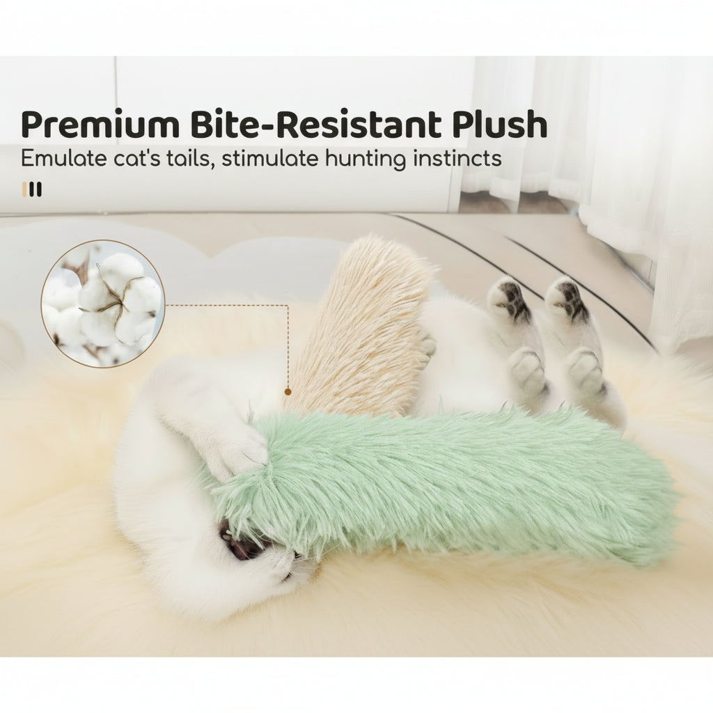 Taxs™ Interactive Catnip Plush Strip Pillow - Insured Pet Exercise & Play Toy