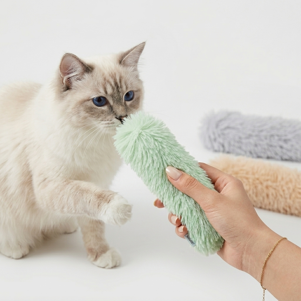 Taxs™ Interactive Catnip Plush Strip Pillow - Insured Pet Exercise & Play Toy