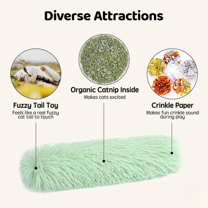 Taxs™ Interactive Catnip Plush Strip Pillow - Insured Pet Exercise & Play Toy