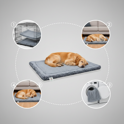 Taxs™ Ultra-Dense Fleece Mat Cushion - Washable Seamless Travel Bed for Cats & Dogs